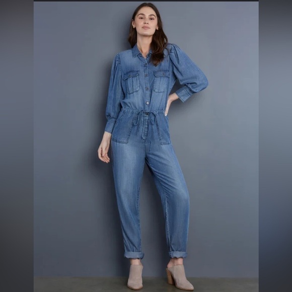 NWOT Wash Lab Denim Kismet Jumpsuit Size S - Picture 1 of 6